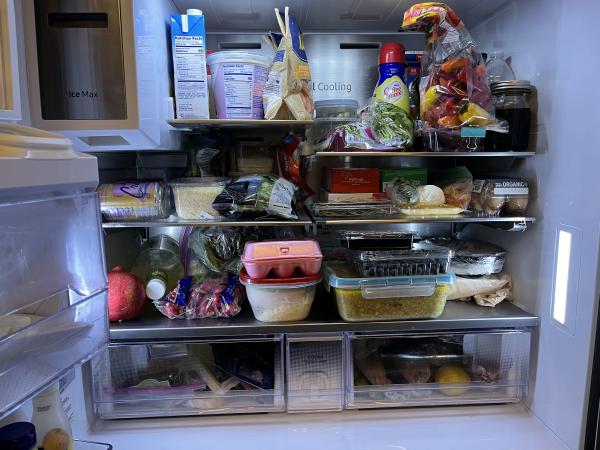 stocked refrigerator